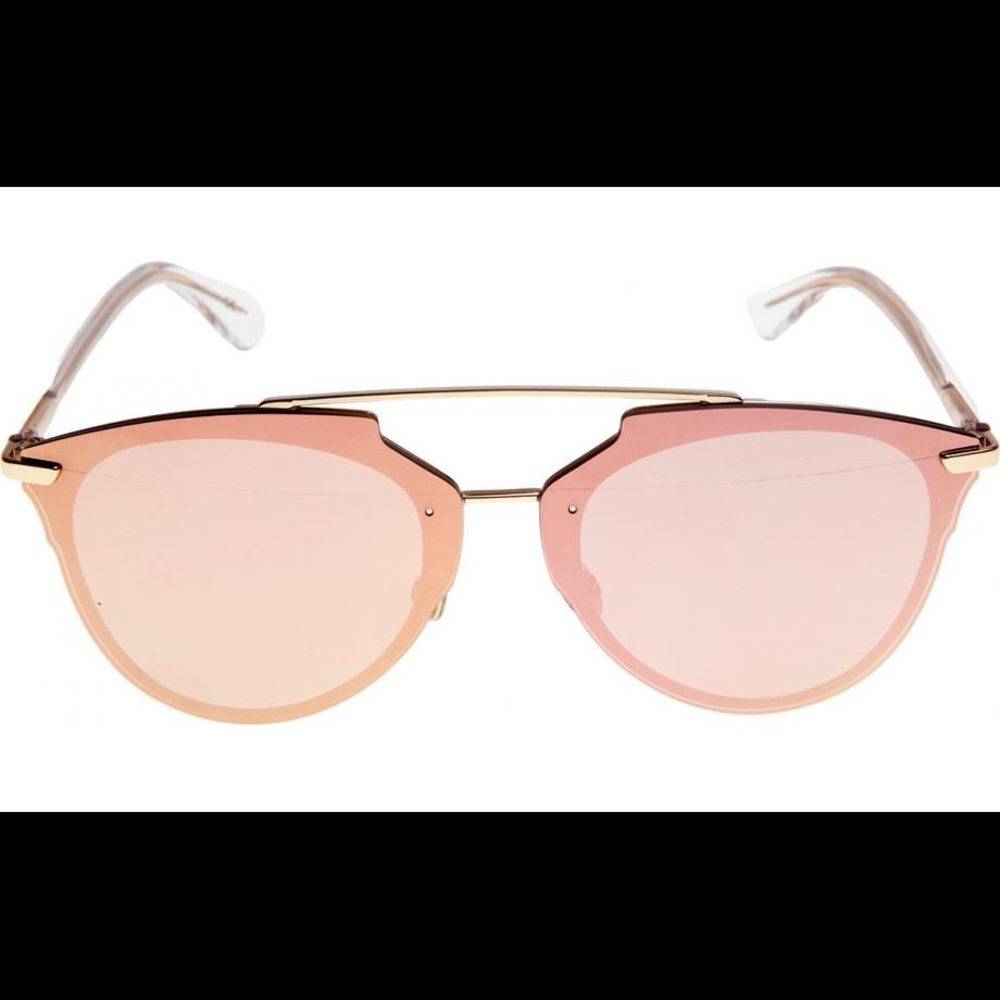 Dior reflective Gold crystal/Pink Gold sunglasses